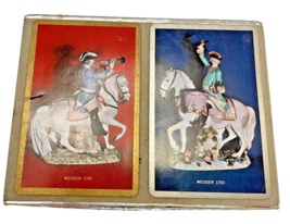 Playing Cards Congress Cel-U-Tone Double Deck Sealed Meissen Porcelain Vintage - £14.59 GBP