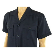 Men 2pc Stacy Adams leisure suit guayabera traditional matching Set 2201 Blue image 4