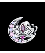 Lotus flower simil pandora Lotus charm for pandora, silver charm for pan... - $26.06 CAD