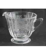 Indiana Glass Recollection ~ Clear Glass Creamer ~ Madrid Reproduction - £12.61 GBP