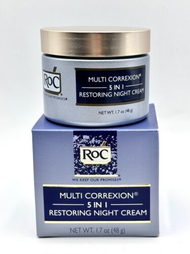 RoC Multi Correxion 5 in 1 Restoring/Anti Aging Facial Night Cream 1.7 oz. NEW - £15.71 GBP