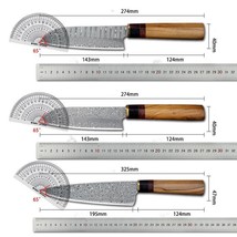 Kitchen Chef&#39;s Knife Japanese Cuisine In Damascus Knives Stainless Steel... - £72.80 GBP+