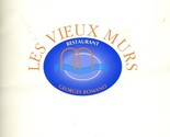 Les Vieux Murs Menu &amp; Dessert Menu Restaurant Georges Romano Antibes Fra... - $93.95