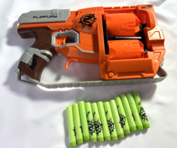 Nerf Zombie Strike Flipfury Blaster Includes 12 Darts Tested - £11.86 GBP