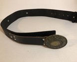 Vintage Civil War Reenactment Leather Belt With Buckle Approx 33” Long ODS1 - $32.67
