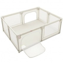 Baby Playpen Extra Large Kids Activity Center Safety Play-White - Color: White - £78.40 GBP