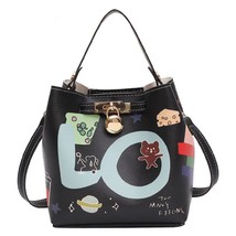 2021 new fashion cartoon printing one shoulder bag women handle casual trend lady style thumb200