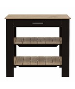 FM FURNITURE Brooklyn 40 Kitchen Island with 2 Shelves and 1 Drawer, Whi... - $280.25 CAD+
