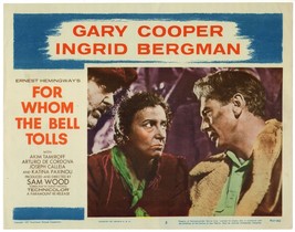 FOR WHOM THE BELL TOLLS (1943) Gary Cooper, Katina Paxinou &amp; Arturo de C... - £39.96 GBP