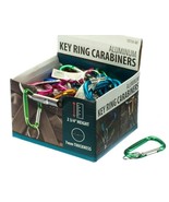 60 Multi Color 2.75&quot; Aluminum Carabiner Snap Hook Link Keychain Quick Cl... - £53.48 GBP