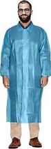 Polypropylene Lab Coats 10ct Adult Large Blue Robes /w Long Sleeves - £25.42 GBP