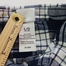 KA Knights Apparel Auburn University Men’s Blue Cotton Plaid Shirt Long Sleeve L image 4