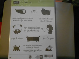 Stampin Up Wooden Stamp Set (new) HOT IDGGITY DOG (14 stamps) - £22.15 GBP