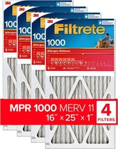 Filtrete 16X25X1, Ac Furnace Air Filter Mpr 1000 Merv 11, Allergen Defense, - $56.99