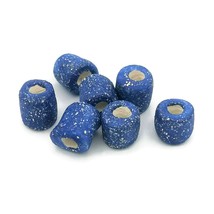 Handmade Ceramic Tube Beads Jewelry Making, 7 Pcs Clay Macrame Beads Large Hole - £30.81 GBP