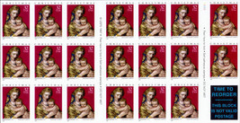 1998 32c Florence Madonna &amp; Child, Christmas, Booklet of 20 Scott 3244 M... - $12.49