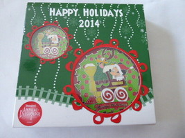 Disney Trading Pins Happy Holidays 2014 Santa Mickey Pluto Annual Passholder Orn - $46.64