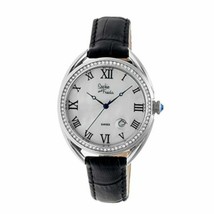 NEW Sophie and Freda SF2902 Womens Austin Crystal MOP Black Leather Silver Watch - £91.24 GBP