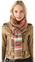 JUICY COUTURE PALE LINEN YARN WOOL SCARF $148 - $84.14