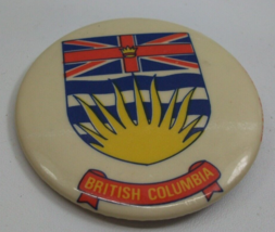 British Columbia BC Flag 2.25&quot; Vintage Pinback Pin Button - £2.34 GBP