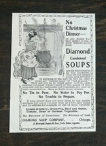Vintage 1902 Diamond Condensed Soup Company Original Ad 1021 - $6.64