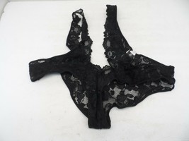 Adore Me Women&#39;s Lace Mesh Panty 00048 Black Size Small - $4.74