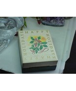VINTAGE MONET Presentation Gift CHRISTMAS BROOCH PIN BOX &amp;  Circle Brooch - $20.36 CAD