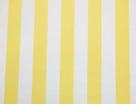 Ballard Canopy Stripe Lemon Yellow White Sunbrella Outdoor Fabric 2.25 Yard 54&quot;W - £39.10 GBP