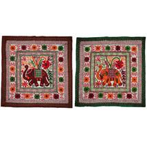 Tablecloth wall hanging table runner boho elephant design home decor tapestry - £20.33 GBP