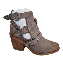 Blazin Roxx Jessi Grey Buckle Bootie Women&#39;s 12 - £30.79 GBP