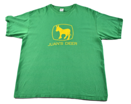 Vintage Pre-Owned Juan John Deere Parody Logo Cotton T Shirt XL - £13.39 GBP