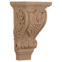 Ekena Millwork CORGR2CH 4.75 x 5 x 9.5 in. Medium Grape Corbel, Cherry - £141.54 GBP