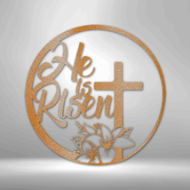  He is Risen Matthew 28:6 Steel Sign Laser Cut Powder Coated Hom - £40.87 GBP+