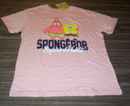 Women&#39;s Teen Spongebob Squarepants Nickelodeon T-shirt Pink Xs New w/ Tag - £15.78 GBP