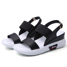 New Fashion Split Leather Women Sandals Flat Platform Women Summer Shoes Sneaker - £37.65 GBP