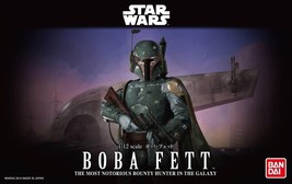 Star Wars Boba Fett Plastic Model Kit Bandai 1/12 Scale - £25.69 GBP