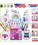 5-Piece Cross Stitch Kit - Perfect Beginner Crafts for Kids with Unicorns - $55.93 CAD