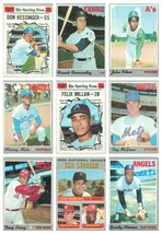 1970 Topps Baseball Singles HOF/Key players U-Pick #1 -469 EX. - £1.78 GBP+