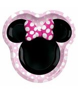 Minnie Mouse Forever Shaped Paper Lunch Plates Birthday Party Supplies 8 Ct - $144.93 MXN