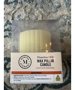 Martha Stewart Flameless LED Wax Pillar Candle 3.1 D X 4” H W/ 6 Hr Timer - $236.30 MXN