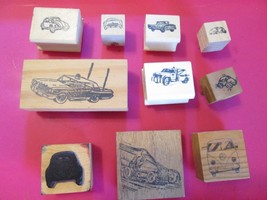 Car &amp; Truck Rubber Stamps Chevy Ford Buick Ferrari Volkswagen Jeep Corvette - £6.73 GBP+