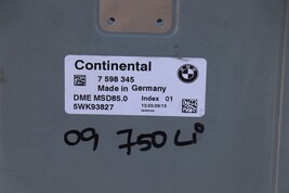 Bmw Engine Control Module Computer Ecu Ecm Pcm 7-598-345 image 5