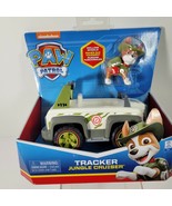 Paw Patrol TRACKER JUNGLE CRUISER Spin Master Nickelodeon Dog Figure Veh... - £19.40 GBP