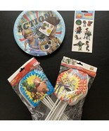 Disney Toy Story 24 Party toppers, 8 Plates &amp; 8 Stickers Party Set New - $9.89
