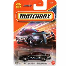 Matchbox 2023 Dodge Charger Pursuit, 1:64 Scale, Black Diecast Car, 37/125 - $9.79