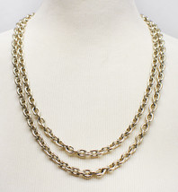 Long Elegant Costume Silver West Germany Chain - £15.57 GBP