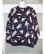 Bums &amp; Roses I Need Space Crew Neck Sweatshirt Size 7/8Y Boy&#39;s NEW - €34,60 EUR