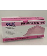 50 Pcs C+LK  X200 Medical Surgical 3-Layers Disposable Earloop Face Mask... - $182.18 MXN
