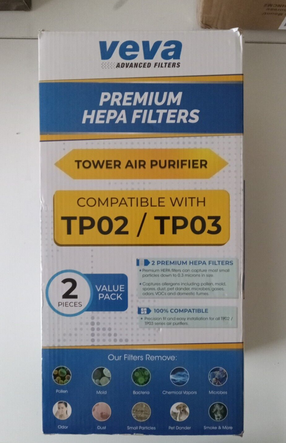 2 PK, Air Purifier HEPA Filter For Dyson Pure Cool Link TP00 TP02 TP03 968126-03 - $25.15