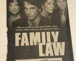 Family Law Tv Guide Print Ad Tony Danza Dixie Carter Christopher McDonal... - $5.93